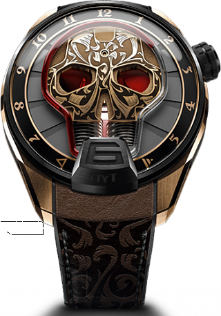 Review HYT SKULL Maori 513-CB-43-RF-MV Replica watch - Click Image to Close